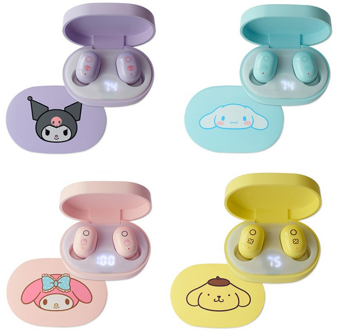 산리오 쿠로미 헬로키티 케릭터즈 블루투스 무선 이어폰 SC-DV-K9, DV-K9