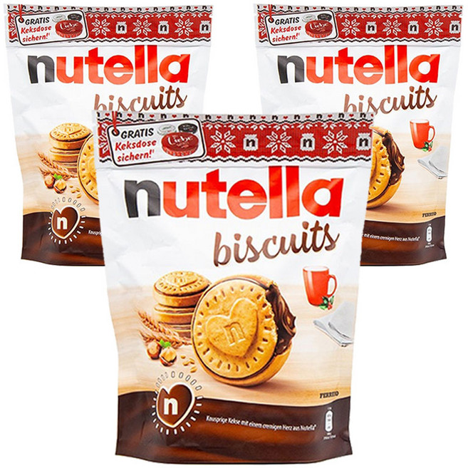 누텔라 비스킷, 304g, 3개
