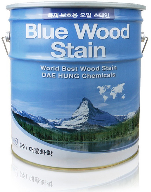 대흥화학 목재용 오일스테인16L 오일스텐 무광 원목 방부목, 1개, 다크오렌지