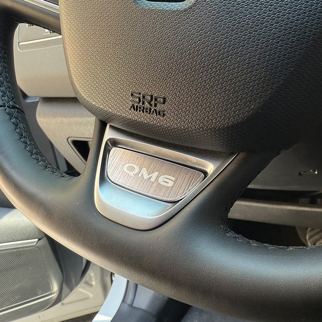 디디앤카 더뉴 QM6 악세사리 핸들뱃지 용품 호환, 03.콜레오스 실버, 핸들버튼