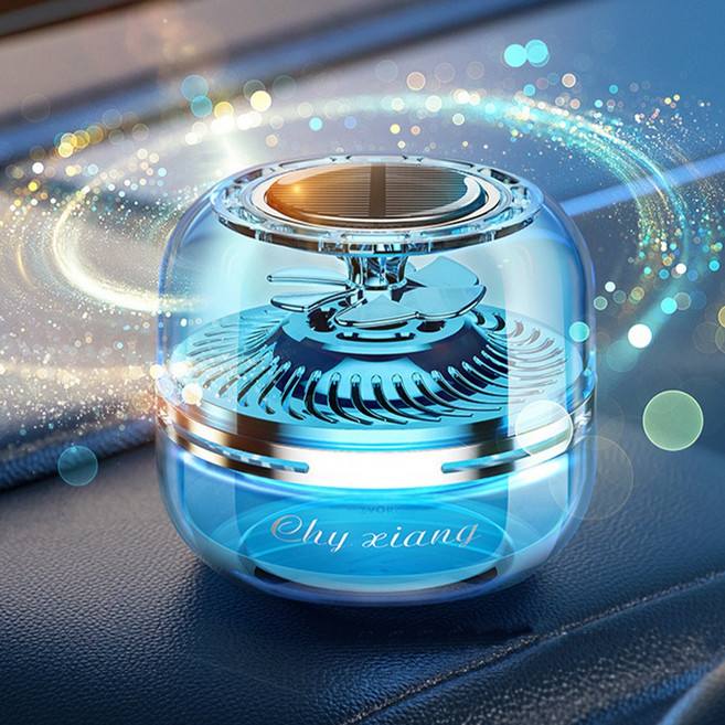 TKB 차량용 프로펠러 인사이드 태양열회전 방향제, 로즈골드, 로즈골드 블랙체리 20ml, 1개