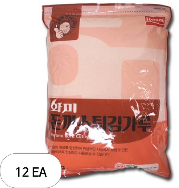 화미 돈까스 튀김가루 베타믹스, 3kg, 12개