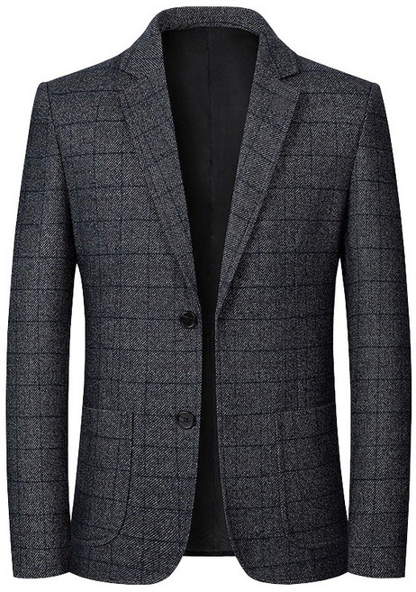 휠렉스 남성 정장 체크 오버핏 블러이져 J236