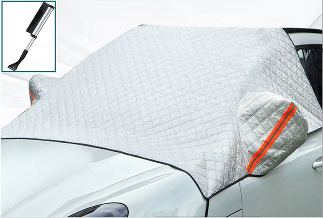 자동차 앞유리 성에 서리 커버+눈솔/스크래퍼 세트 전차종용, 전차종(트럭 제외)