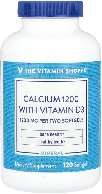 The Vitamin Shoppe 칼슘 1200 비타민D3 함유 소프트젤 120정, TheVitaminShoppe칼슘1200비타민D3함유소, 1개 - 쿠팡