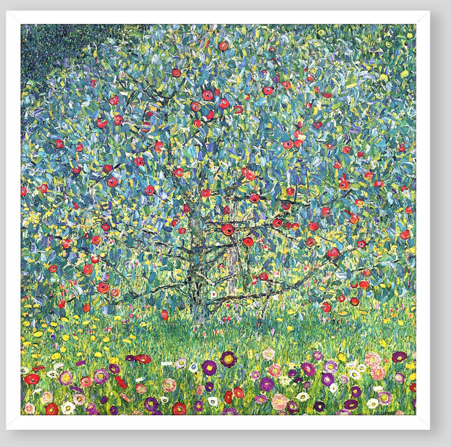 [인메이블] 클림트 명화 3종 그림 액자 해바라기가 있는 정원 인테리어 카페 집들이 선물 사무실 자취방, 02.IM_클림트 사과나무