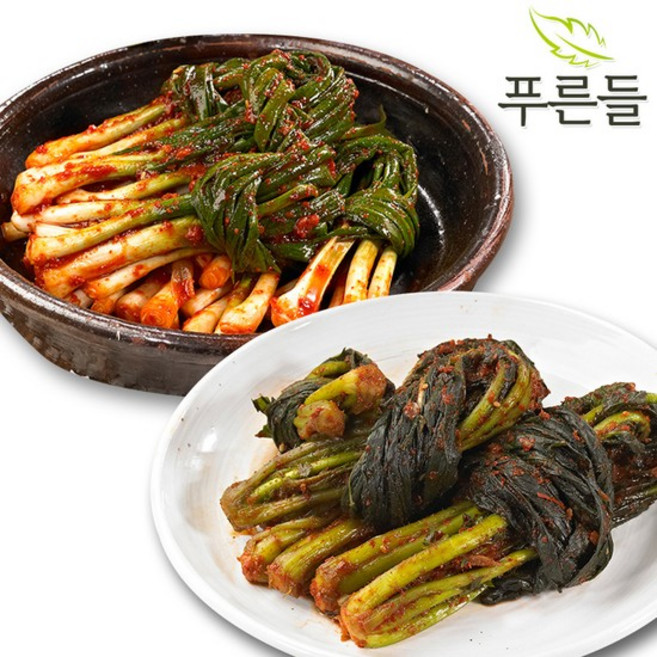 전라남도 함평김치 / 파김치 1kg + 여수갓김치 1kg, 1