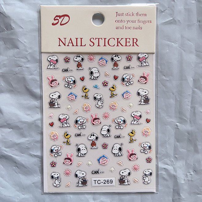 캐릭터 스티커 일본 애니 스티커, 1개, 스누피