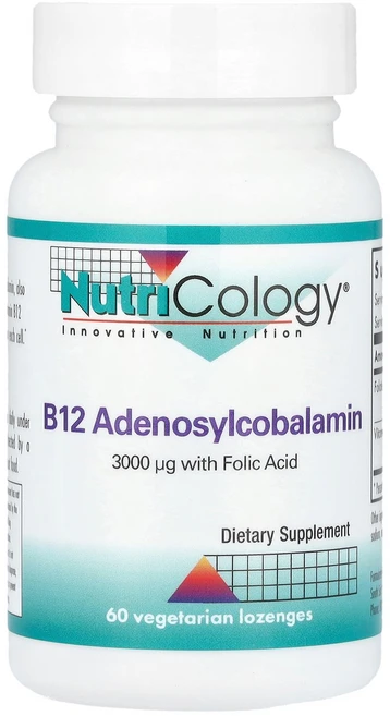 Nutricology B12 아데노실코발라민 베지 사탕 정제 60정 Nutricology (뉴트리콜로지), 1개 - 쿠팡