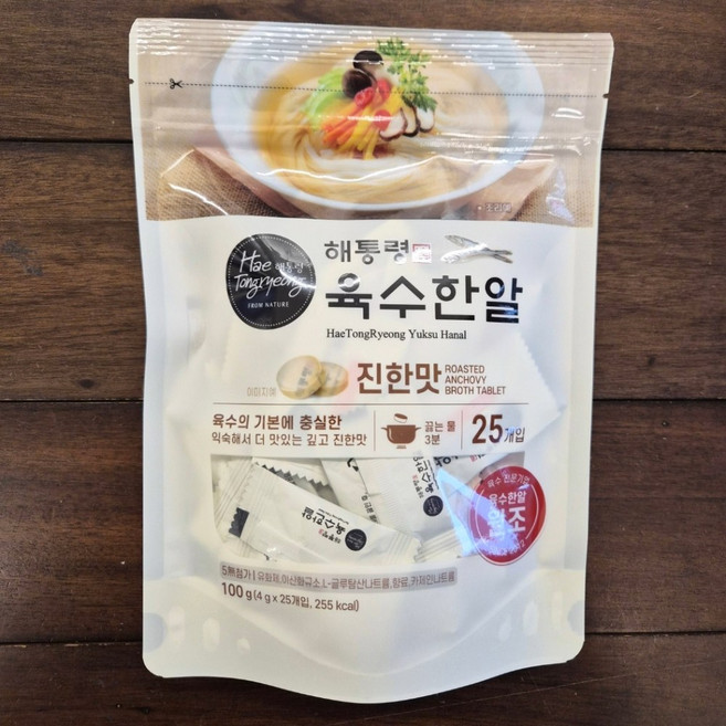 해통령 육수한알 진한맛, 4g, 25개