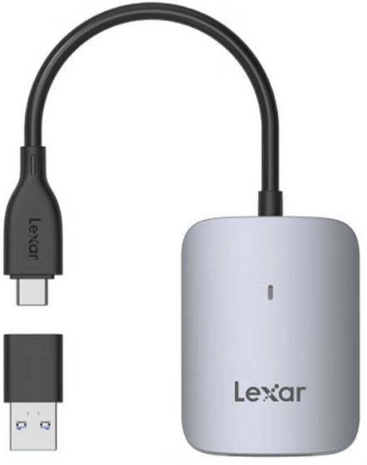 렉사 CF 익스프레스 타입 A USB-C 리더기, 실버, RW515, 1개