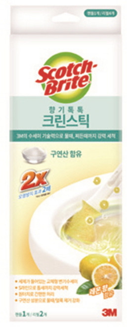 (3M) 향기톡톡 크린스틱 레몬향 핸들1개+리필2개입