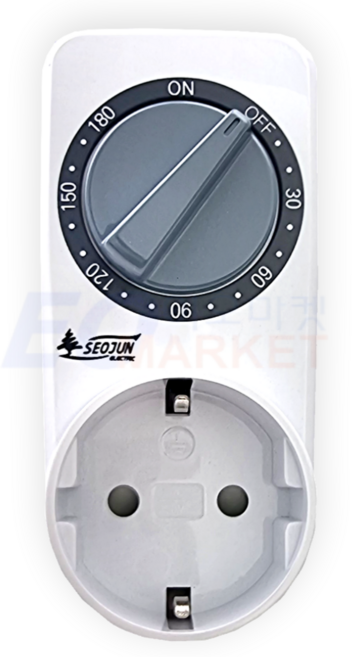 EO마켓 서준전기 자동 절전 꺼짐 3시간 12시간 콘센트 타이머 스위치 SJP-D3H, 1개