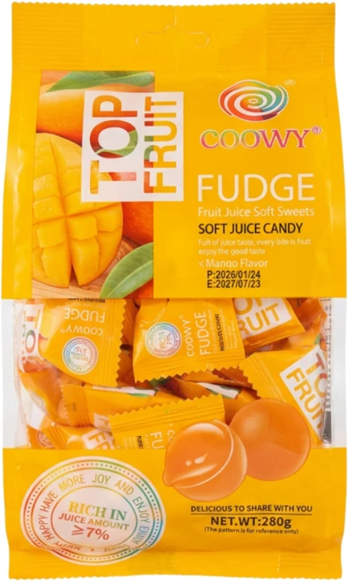 coowy 쿠위 탑젤리 망고젤리, 280g, 1개 - 쿠팡