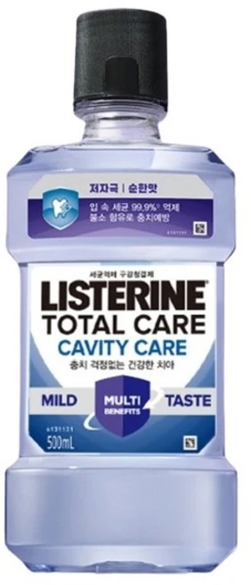 [NEW 충치케어] 리스테린 토탈케어 캐비티케어 마일드 구강청결제, 500ml, 2개 - 쿠팡