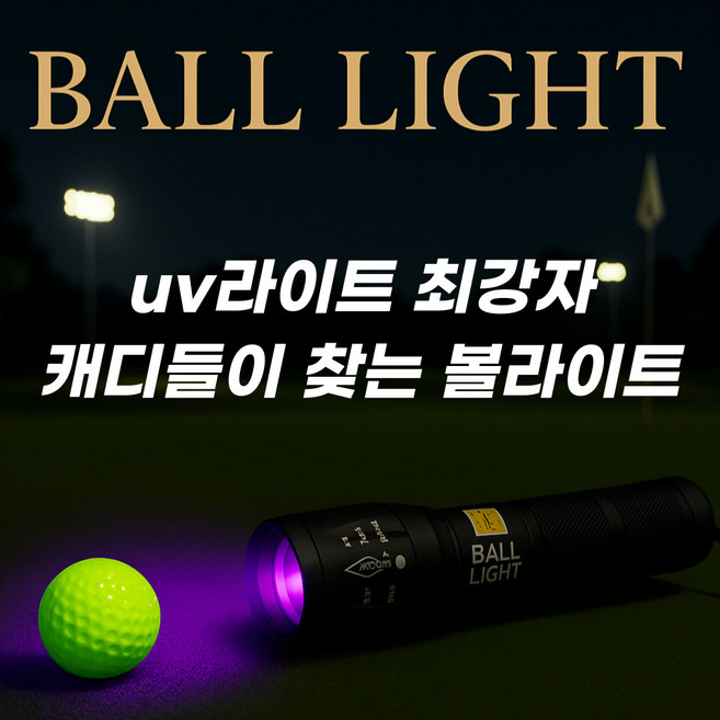 UV 볼 라이트 야간 필드 라운딩 필수품, 건전지 타입