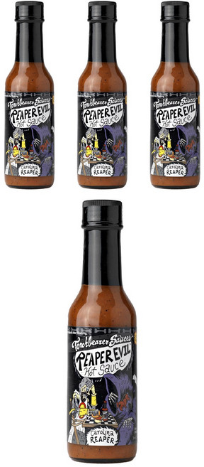 토치베어러소스 이블 핫 소스 캐롤라이나 리퍼 올 내추럴, 4개, 142g