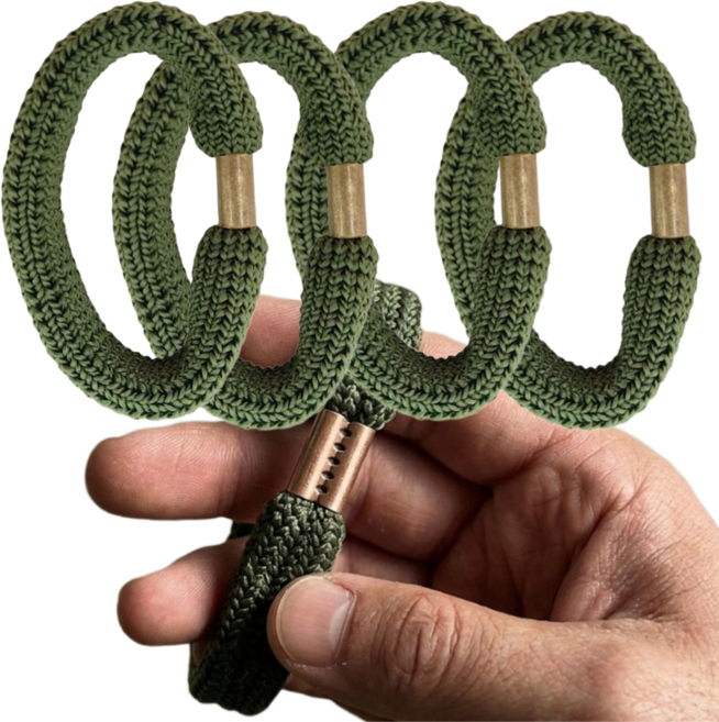 세모 신형 통고무링 4P, 2개, 국방색