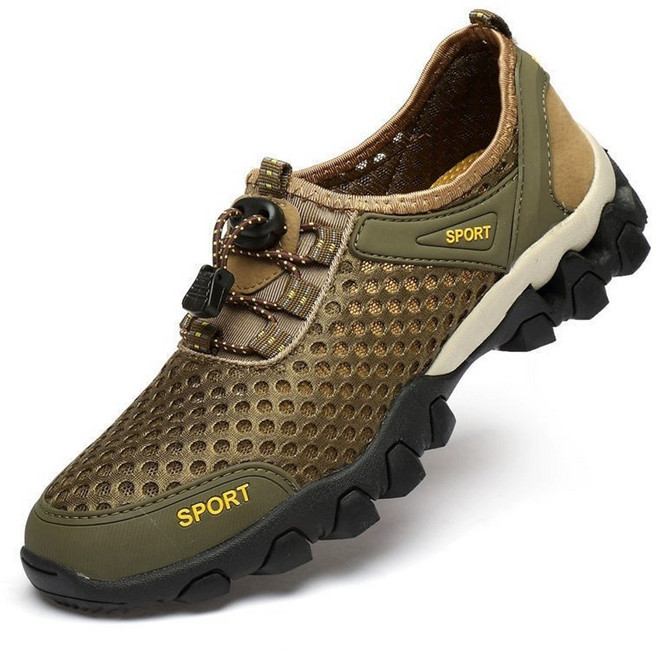 HANTAO 여름 등산화 남성 초경량 메쉬 트레킹화 통풍 아웃도어 운동화