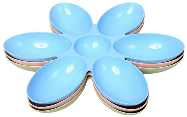 질식 방지 강아지 물병 접시 작은 고양이 IN 다이어트 먹이 공급기 건강한 먹는 천천히, 파란, 1개 - 쿠팡