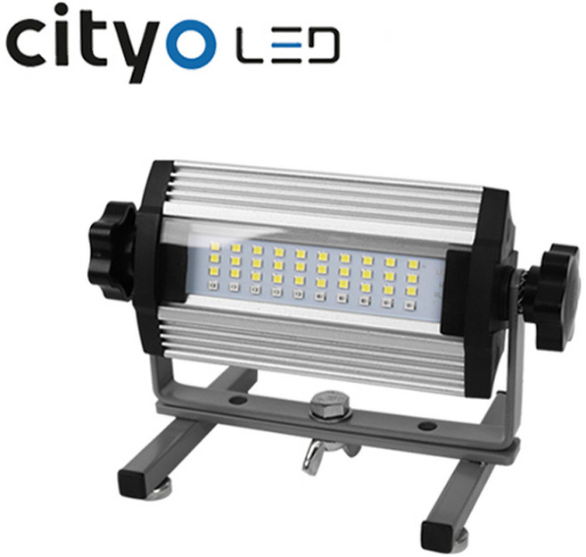 씨티오 킹스맨 LED 투광기 20W 충전식 작업등 차량 사고방지 랜턴, 1개