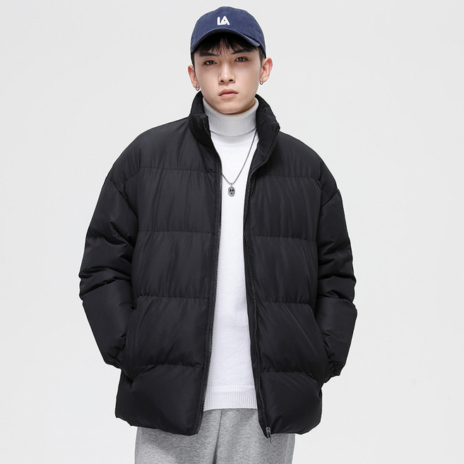 ANYOU 남여공용 겨울 경량패딩 빅사이즈 심플 솜옷 숏패딩