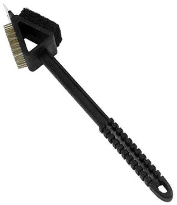 캠핑마을 그릴 세척솔(막대형) 청소솔 그릴브러쉬 석쇠청소 세척솔 그릴세척솔, 1개
