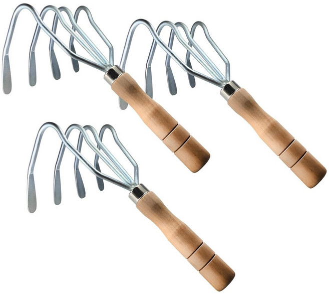 조개잡이 갯벌 체험 주말농장 텃밭 가꾸기 4발 갈퀴, 3개