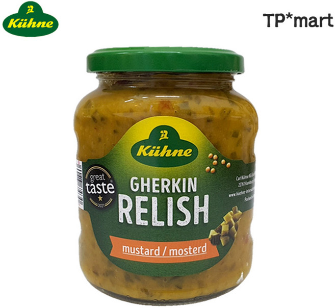 독일 퀴네 게르킨 피클랠리쉬 머스타드 핫도그 샌드위치 350g, 1개