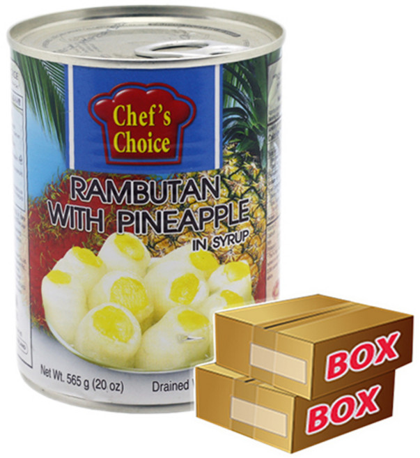 태국통조림 람부탄 파인애플 쉐프초이스 박스 565GX24EA, 24개, 565g
