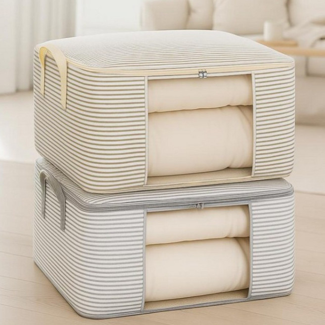 생활스토리 이불담아 박스, 4개, 차콜그레이