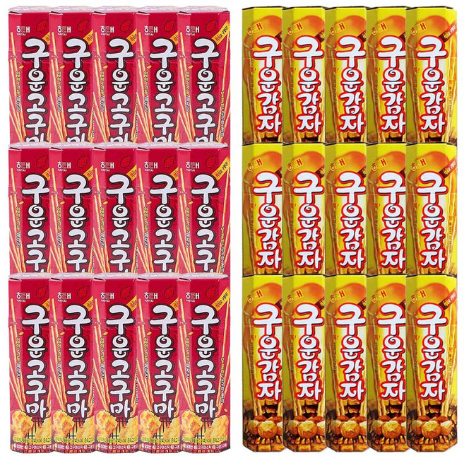 해태 구운고구마 27gx15개+구운감자x15개, 단품, 27g, 30개