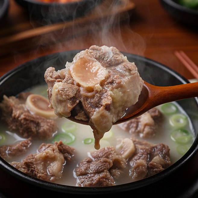 엉파 자연방목 목초우 삶은 소꼬리(냉동), 1개, 500g