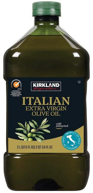 Kirkland Signature 커클랜드 시그니처 엑스트라 버진 이탈리안 올리브 오일 2L, 1개