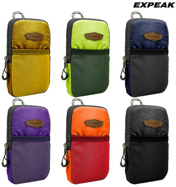 엑스피크 트래킹 등산 레저 스마트폰 파우치 옐로우