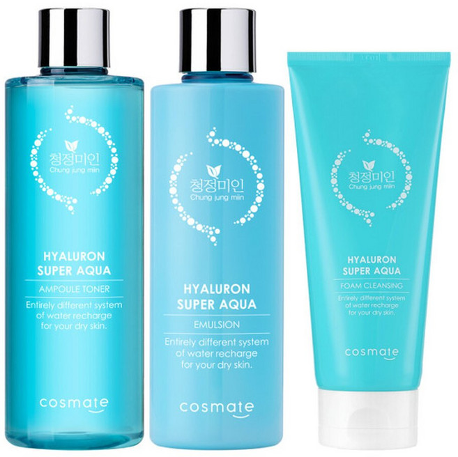 히아루론 앰플 스킨 420ml로션 300ml 폼클렌징 200ml, 1세트