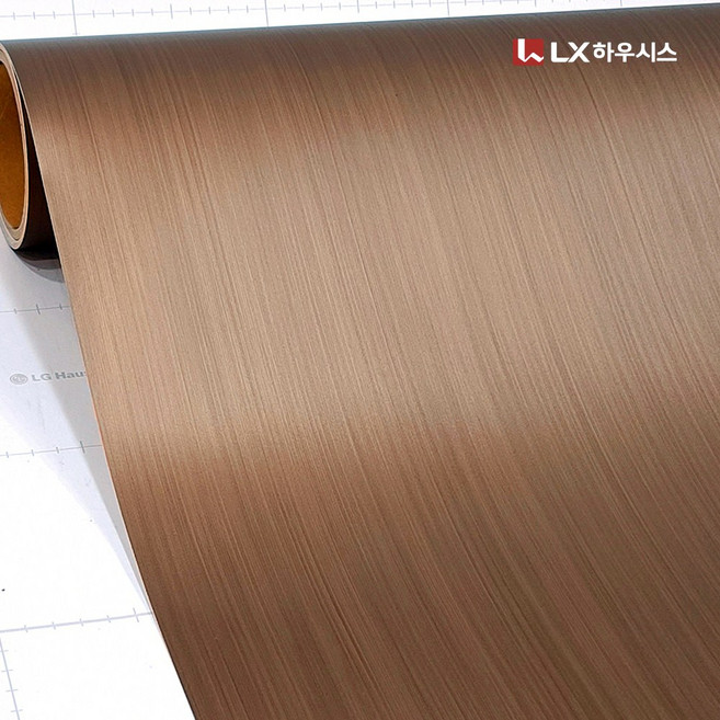 LX하우시스 방염 포인트 가구 메탈 인테리어필름 6종, 헤어라인브론즈 RP45