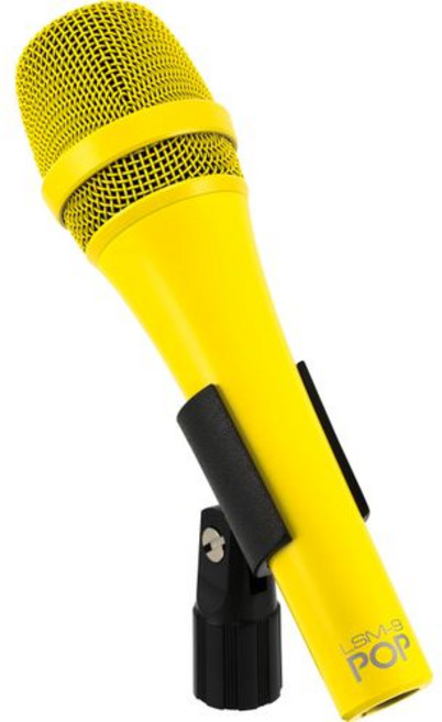 MXL LSM-9 POP 다이나믹 보컬 마이크 - 옐로우 MXL LSM-9 POP Dynamic Vocal Microphone - Yellow, 1개, 노란색