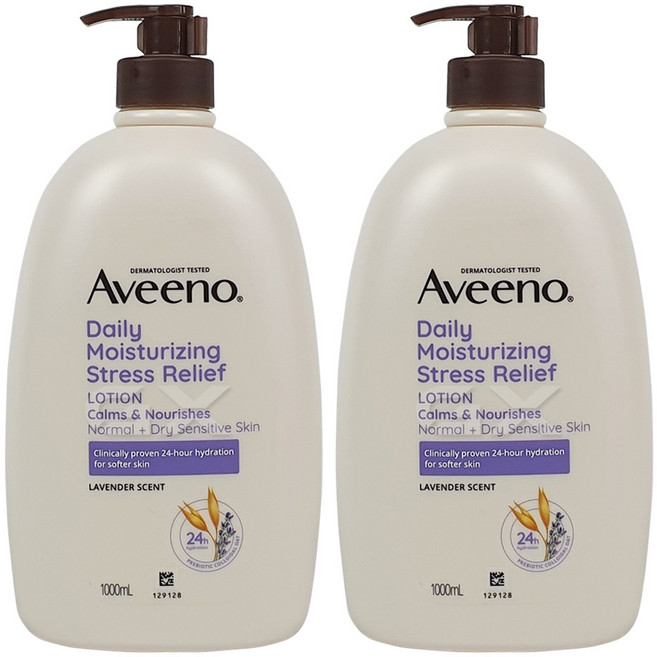 아비노 데일리 모이스춰라이징 스트레스릴리프 바디로션, 1L, 2개