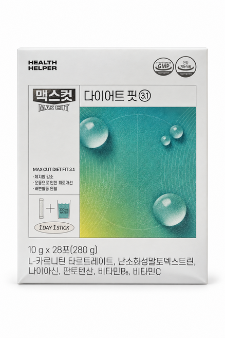 HEALTH HELPER MAX CUT DIET FIT 3.1 體脂 감소 改善運動疲勞 順暢排便, 10g, 28包