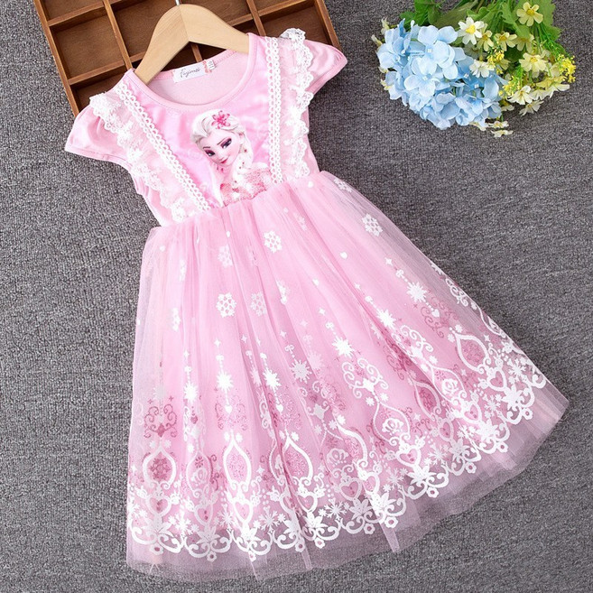 2022년 최신상 겨울왕국 공주 드레스 반팔 드레스 엘사 여름 원피스TOP9 (왕관+지휘봉+헤어피스 모두 드려요).....