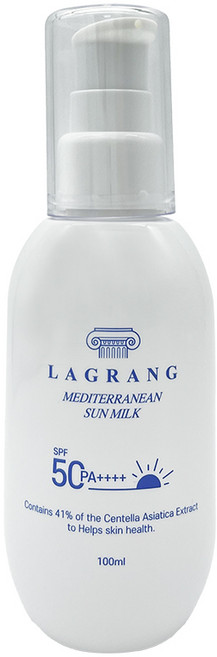 라그랑 무기자차 spf50 대용량 바디 페이스 자외선 썬 크림 밀크 차단제, 100ml, 1개