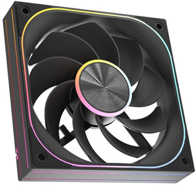 (darkFlash) C22R 120 ARGB PWM Reverse (시스템쿨러/120mm) (블랙), 블랙, 1개