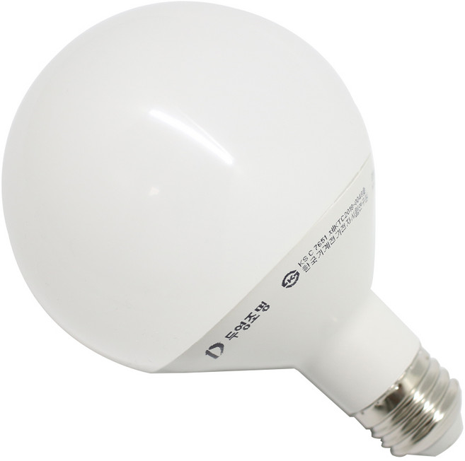 두영 LED 롱 타입 볼램프 G95 12W 전구색(노란색), 1개, 전구색