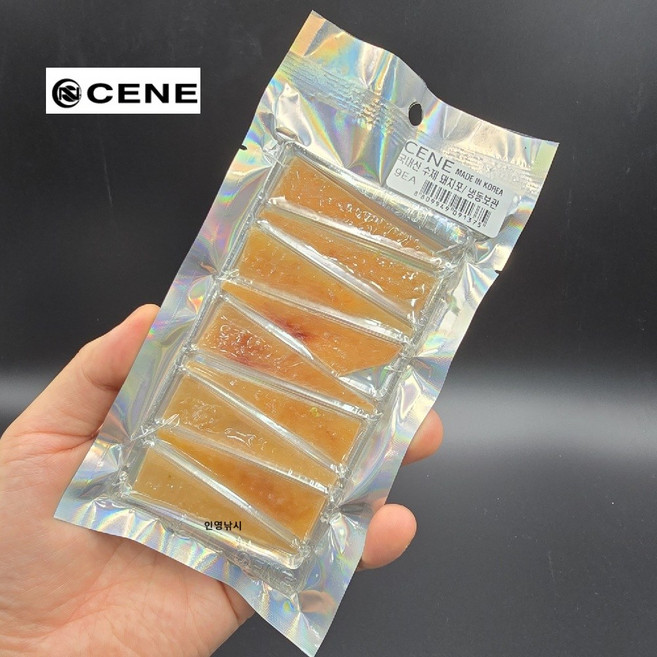 세네 돈피포 케이무라 야광 국산 수제 돼지껍데기 삼봉 생미끼 갑오징어 한치 쭈꾸미, 3개