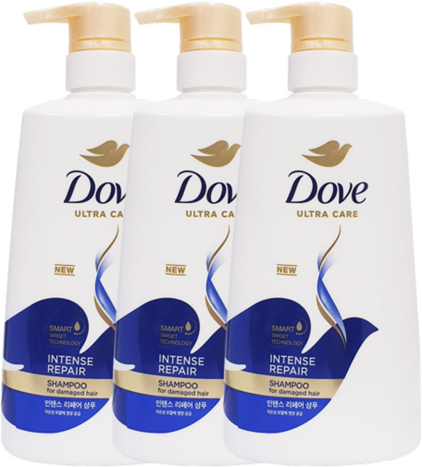 도브 인텐스 리페어 샴푸 680ml x3, 3개