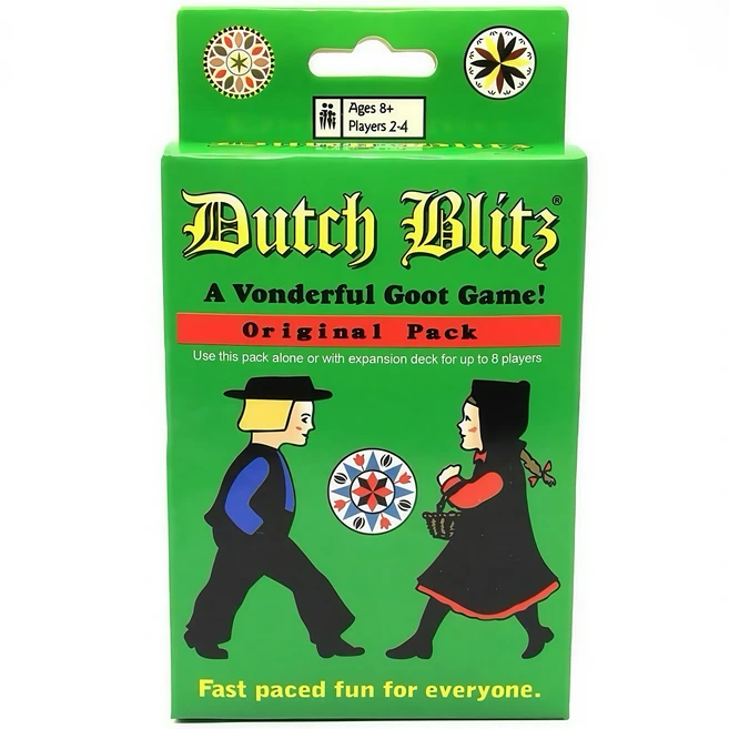 Dutch Blitz Original+확장 콤보 팩 | 빠르게 진행되는 카드 게임 2~4인 가족/친구의 행복한 경쟁 흥미로운, 02 Dutch BLits lu