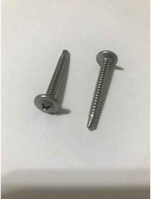 410不銹鋼華司頭自攻牙螺絲，十字大扁頭8#, 1個, 3/4"(長約19mm)