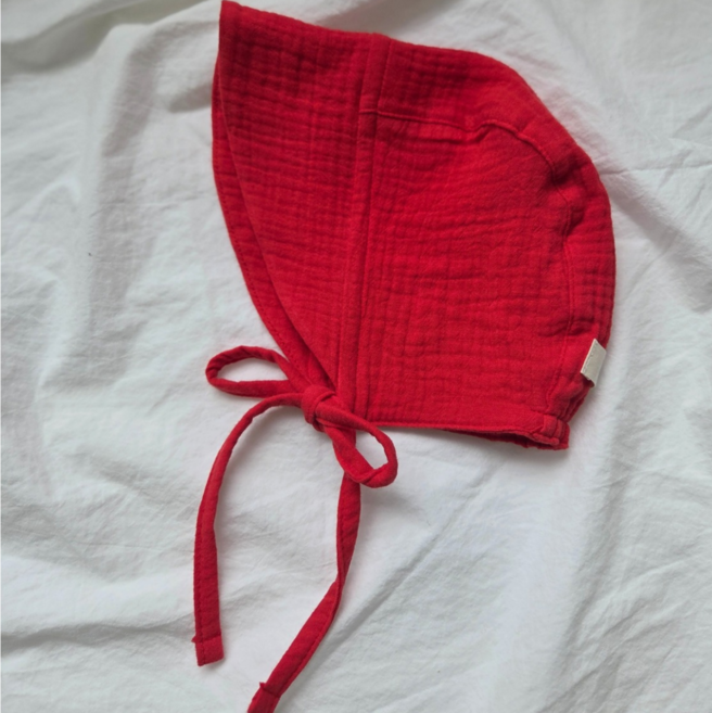 예스베베 사계절 아기 모자 거즈 보넷