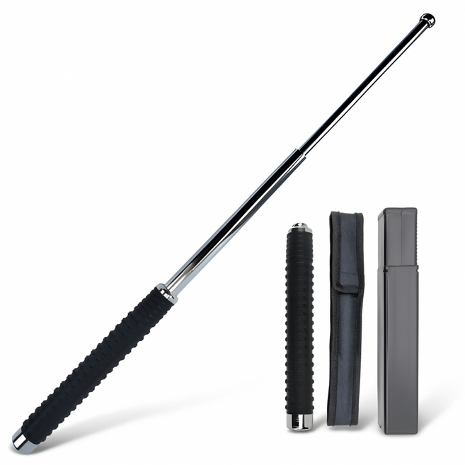 디케이제이디 66cm 강철코어 호신용 경찰 삼단봉, 1개
